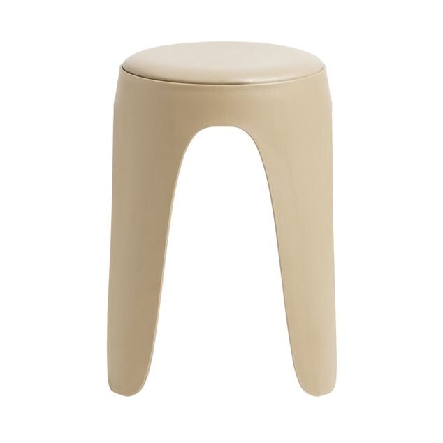 Tabouret Spiro plastique beige &Oslash;33xH46cm