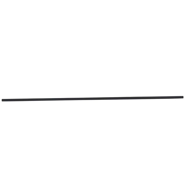 Tringle &agrave; rideau L. 150 cm en m&eacute;tal noir blanc