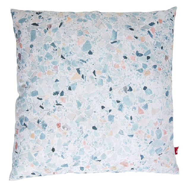 Coussin carr&eacute; imprim&eacute; 38x38 cm