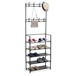 Range chaussures m&eacute;tal noir 60x26xH172cm
