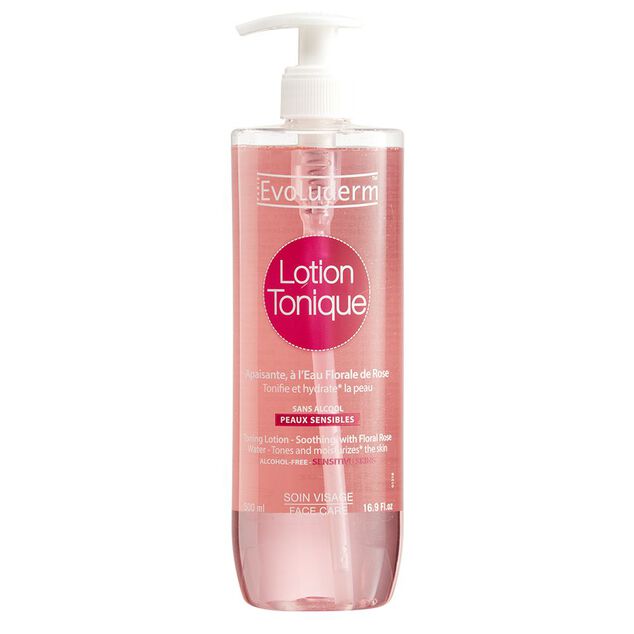 Lotion tonique Evoluderm peaux sensibles 500 ml