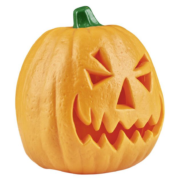 Lampe Halloween &agrave; LED forme citrouille orange &agrave; poser