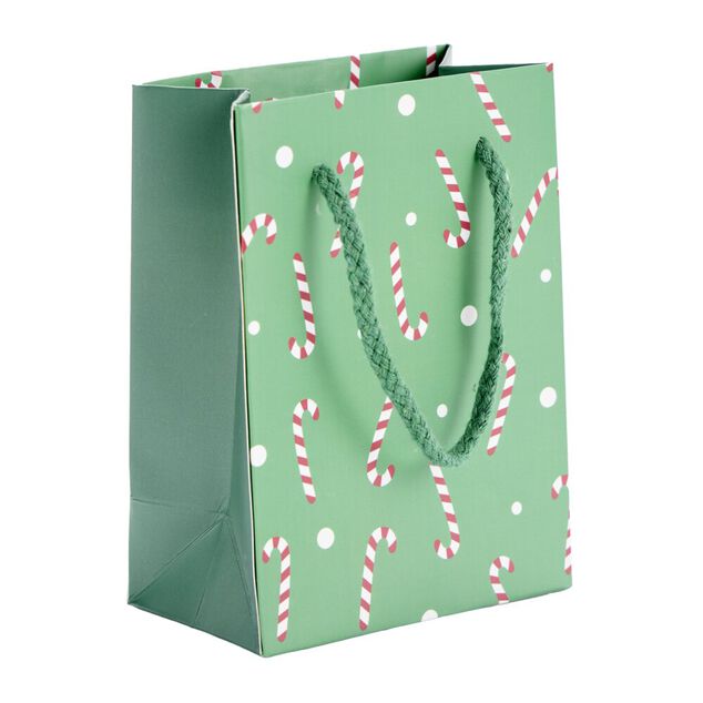 Sac cadeau de No&euml;l Candy petit mod&egrave;le H14,5cm (2 mod&egrave;les)