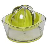 Presse agrumes avec r&eacute;servoir transparent vert