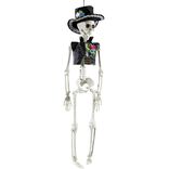 Squelette homme esprit mexicain Halloween &agrave; suspendre H40cm