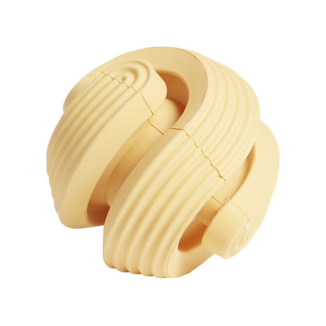 Balle distributeur friandise chien caoutchouc &Oslash;8,5cm