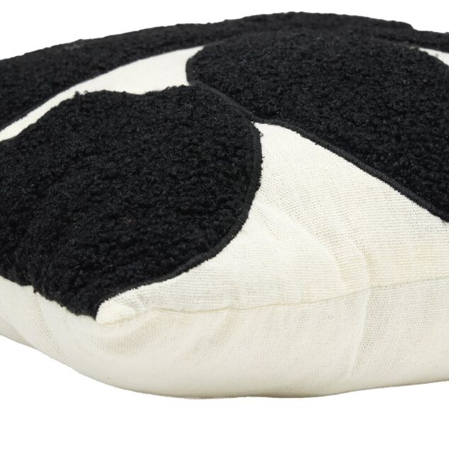 Coussin carr&eacute; tuft&eacute; &agrave; motif g&eacute;om&eacute;trique 40x40cm (2 mod&egrave;les)