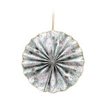 Suspension rosace 3D en papier certifié FSC® multicolore Ø10cm