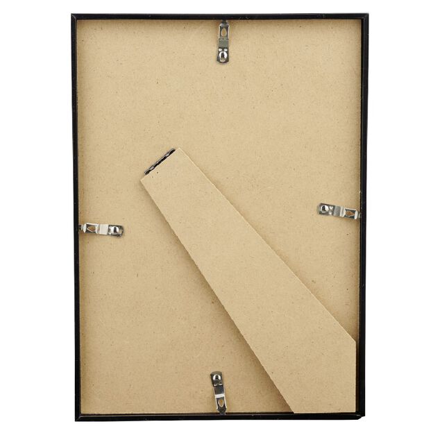 Cadre photo plastique noir 22x31cm pour photo 21x29.7cm