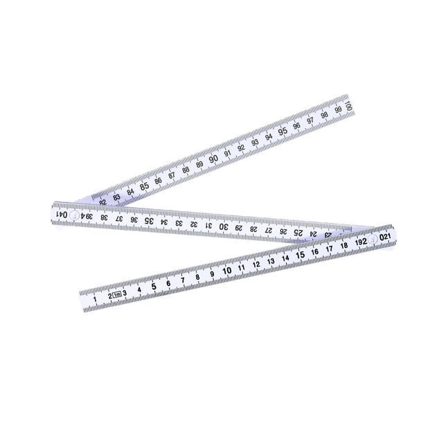 M&egrave;tre pliant 1m blanc