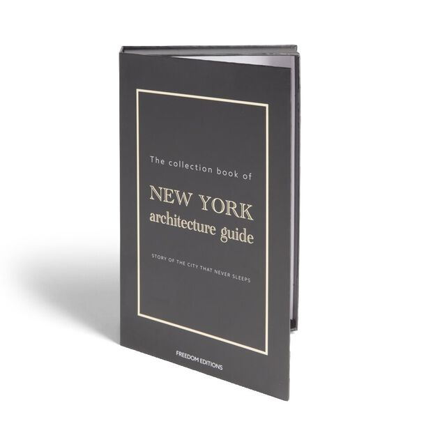 Bo&icirc;te de rangement forme livre d&eacute;coratif New York Architecture 27x17x4cm