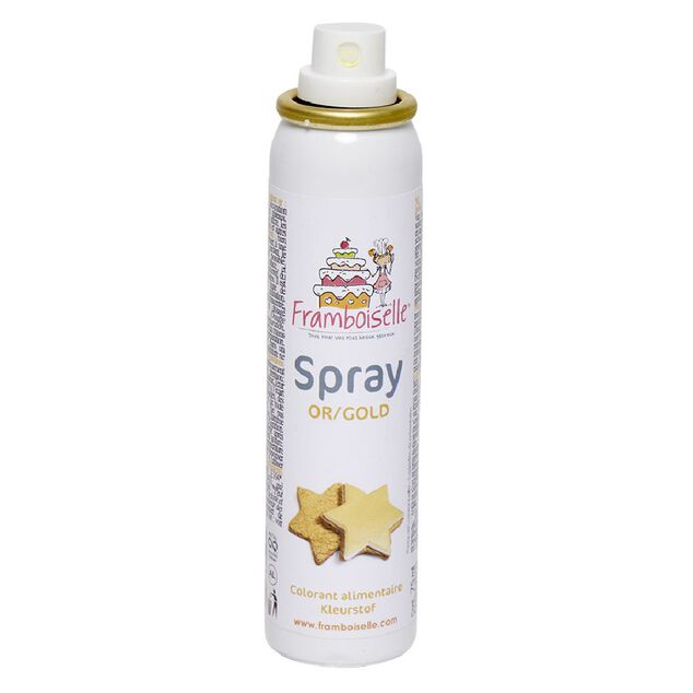 Colorant alimentaire spray doré 75 ml