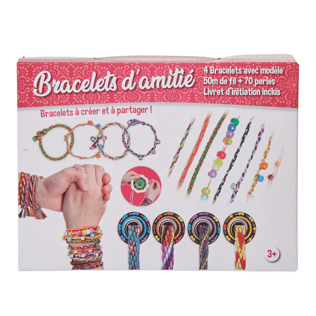 Kit cr&eacute;ation bracelet d'amiti&eacute; x 4