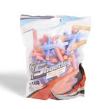Lot de 100 fl&eacute;chettes en plastique &Oslash;7,2xL.1,3cm