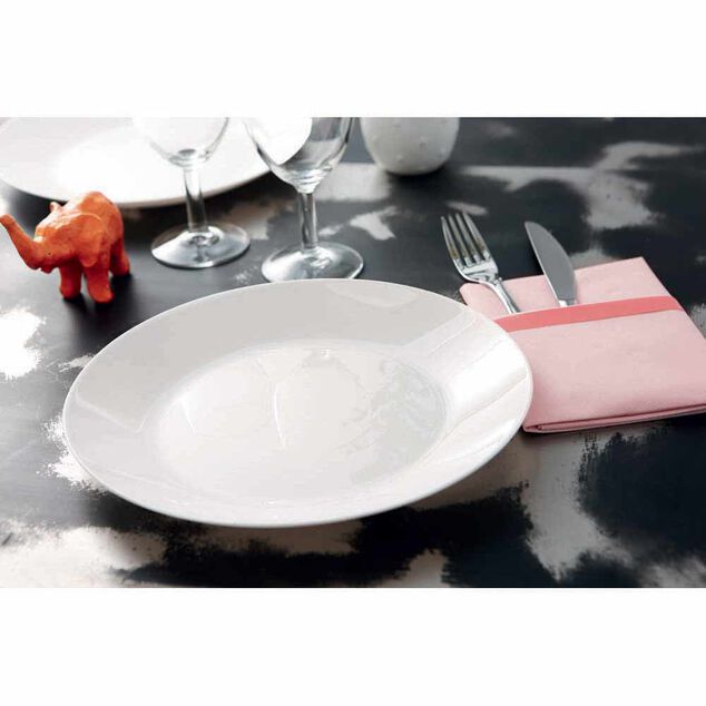 Assiette plate ronde Luminarc opale blanche &Oslash;25cm