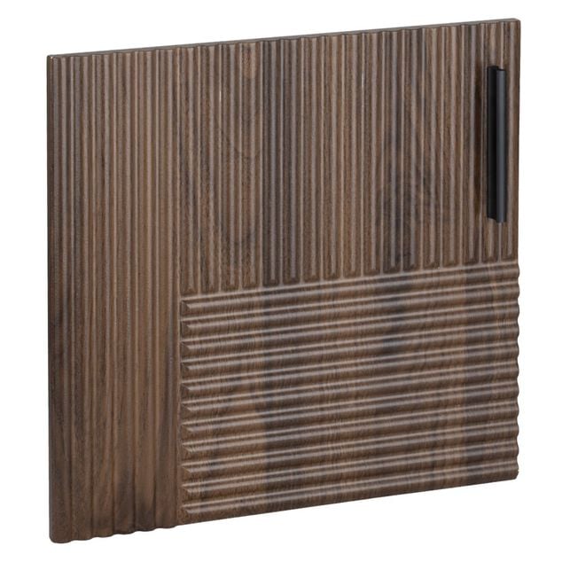 Set de 3 portes pour meuble Cube box 32x32cm bois marron