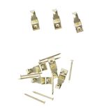 8 crochets &agrave; tableau avec aiguille acier laitonn&eacute; - N&deg;0