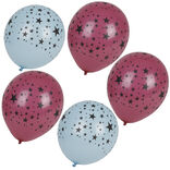 Ballon lumineux LED Illooms motifs &eacute;toiles x5