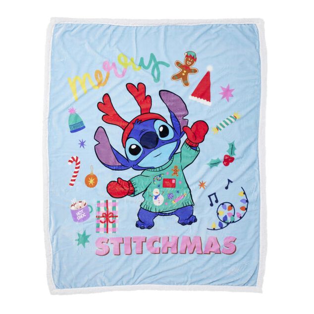 Plaid pilou Noël Disney Mickey 120x150cm