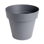 Pot rond Paris plastique gris &Oslash;60xH52,5cm