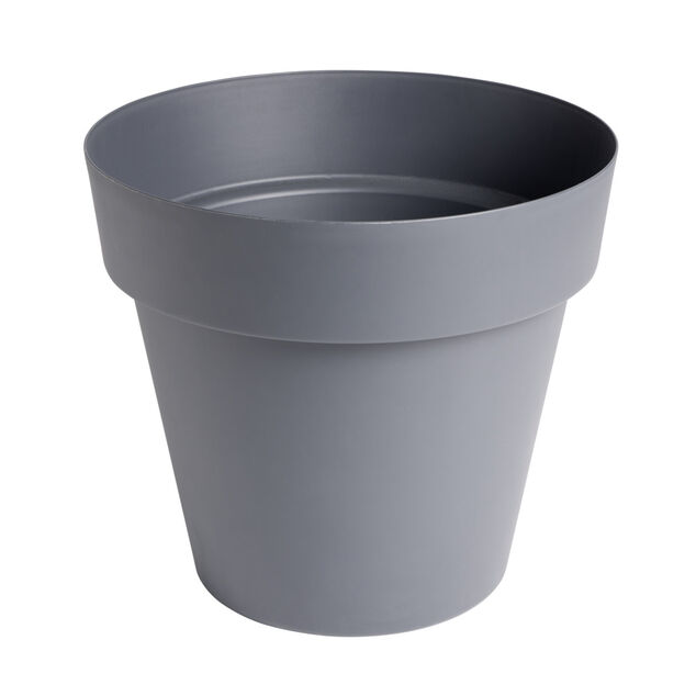 Pot rond Paris plastique gris &Oslash;60xH52,5cm