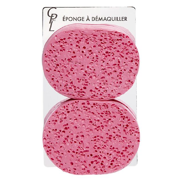 Lot de 2 &eacute;ponges &agrave; d&eacute;maquiller en acrylique