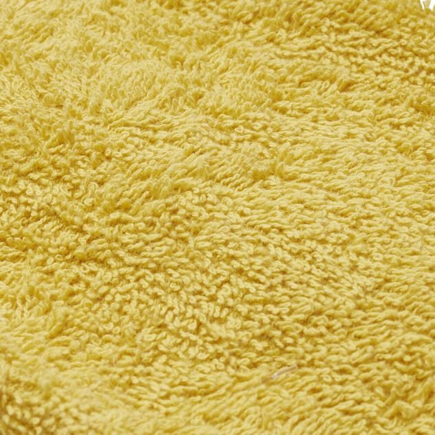Serviette invité 30x50cm coton jaune ocre
