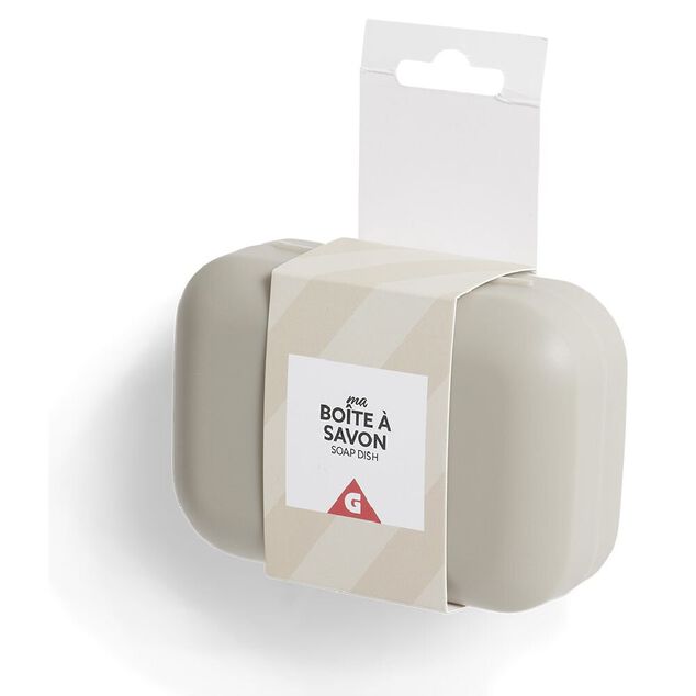 Bo&icirc;te &agrave; savon en plastique - 11,2x7,8xH.3,8 cm