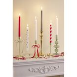 Bougeoir sur pied x3 métal 3 tailles H14,5/17,5/21,5cm (2 modèles)