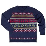 Pull de Noël adulte tricot motif traditionnel S/M ou L/XL
