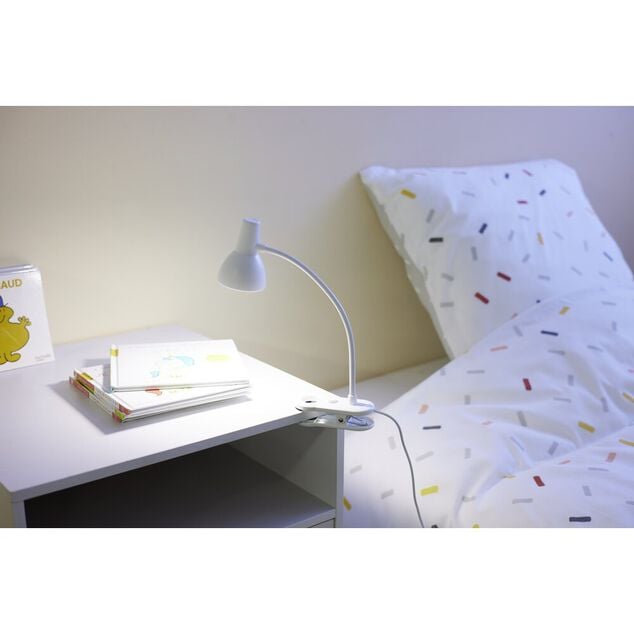 Lampe de lecture flexible &agrave; clip en m&eacute;tal LED USB 10x8xH31,5cm (4 mod&egrave;les)