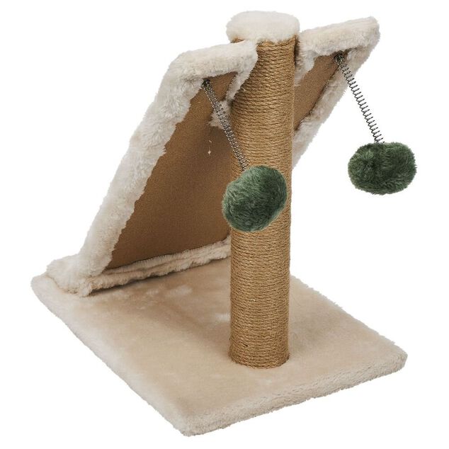 Arbre &agrave; chat beige 35x25xH36,5cm