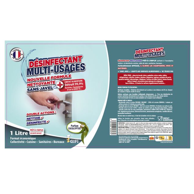 D&eacute;sinfectant multiusages 1 L