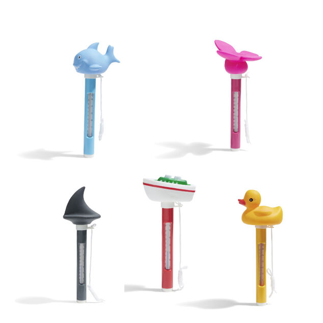 Thermom&egrave;tre flottant de piscine figurine (5 mod&egrave;les)