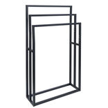 Porte serviette 3 niveaux m&eacute;tal noir
