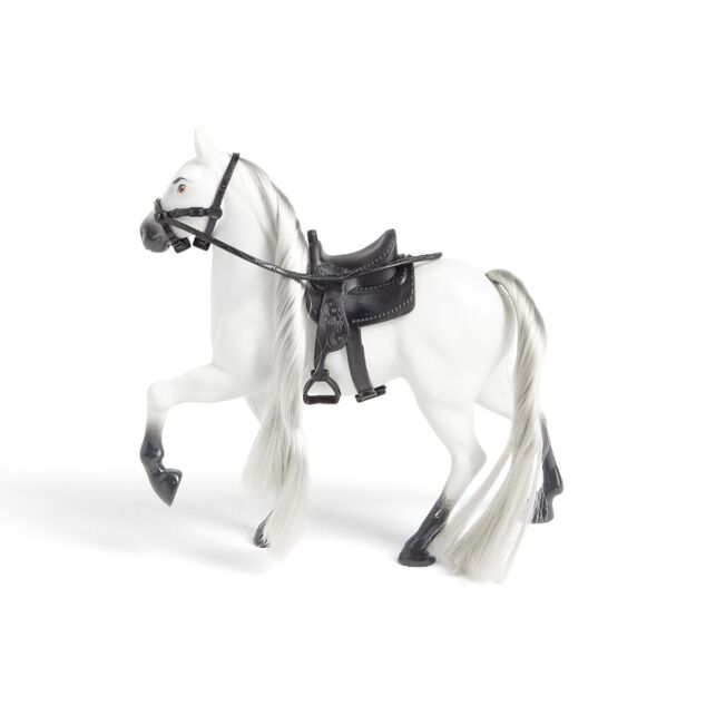 Kit de jeu &eacute;curie et cheval blanc ou marron