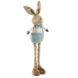 D&eacute;coration &agrave; poser lapin r&eacute;tactable jambes extensibles H150cm (2 mod&egrave;les)