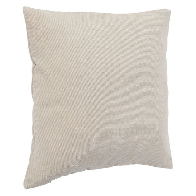 Housse de coussin imitation velours 40x40cm beige