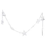 Guirlande de Noël forme en polystyrène blanc 1,8 m