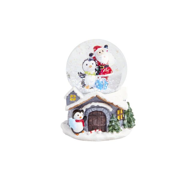 Boule &agrave; neige No&euml;l &Oslash;8,3xH10,5 cm (4 mod&egrave;les)