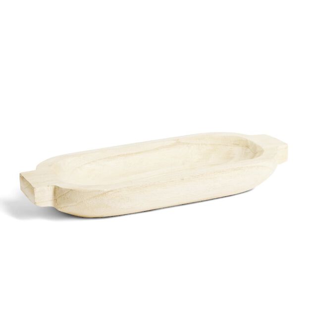 Vide poche bois beige 35x15x5cm