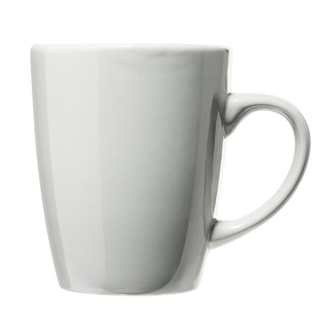 Mug en fa&iuml;ence Madrid gris clair 360ml &Oslash;8,6cm