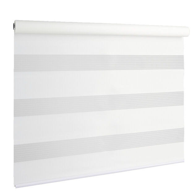 Store enrouleur avec ou sans per&ccedil;age jour nuit blanc 93x160cm
