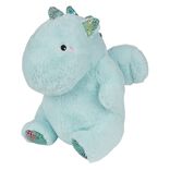 Peluche dragon polyester 35x28x30cm bleu