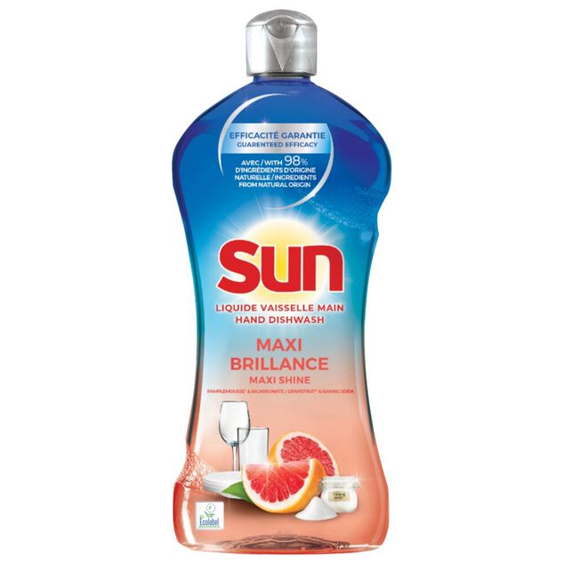 Liquide vaisselle Sun Maxi Brillance bicarbonate senteur pamplemousse 500ml