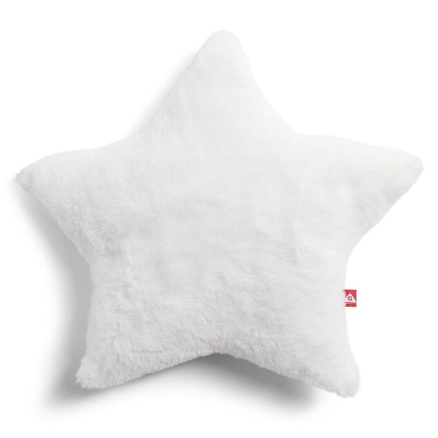 Coussin étoile blanc 25cm
