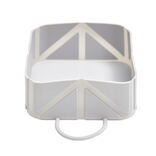 Gamelle pour chien ou chat pliante en silicone gris 11x11xH4,5cm