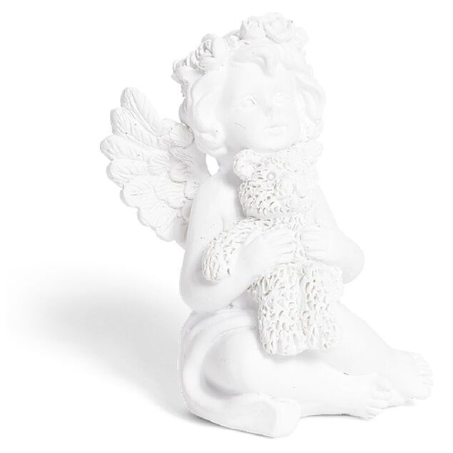 Ange d&eacute;coratif plastique blanc - 6 mod&egrave;les