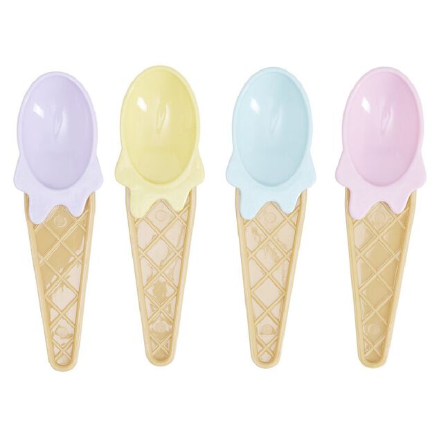 Bol et cuill&egrave;re &agrave; glace x4