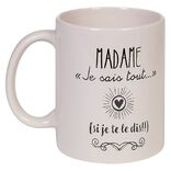 Mug inscription humoristique (2 mod&egrave;les)
